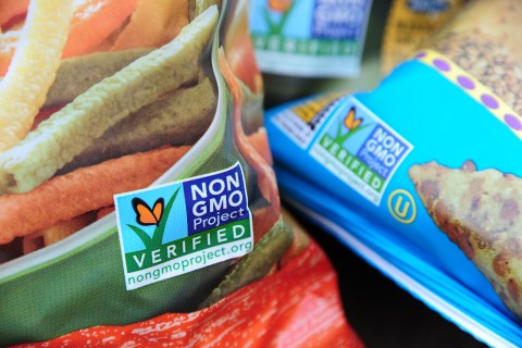 Non-GMO food products, in Los Angeles, Calif., on October 19, 2012. 