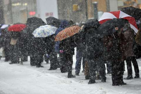 Winter storm rages as climate warms